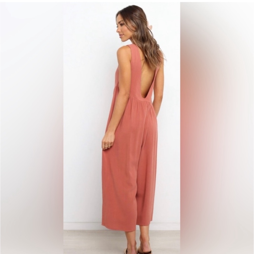 Petal & Pup Carson Jumpsuit (Rust)